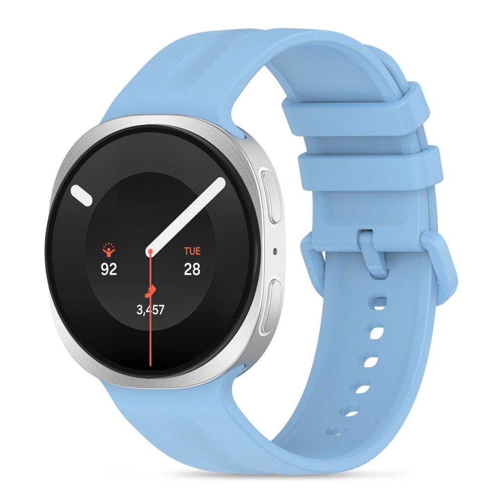 Pasek Tech-Protect Silicone Evo do Samsung Galaxy Watch 9 40 mm / 44 mm / 8 40 mm / 44 mm / 8 Classic 46 mm, błękitny