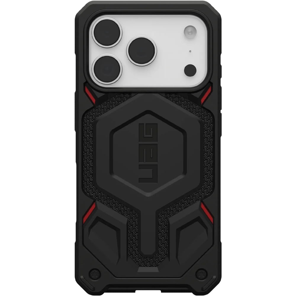 Etui pancerne UAG Monarch Pro Mag do MagSafe do iPhone 18 Pro / 17 Pro, czarne z kevlarem