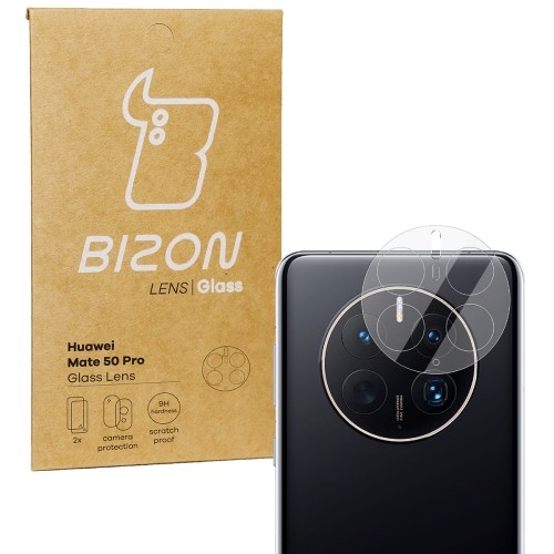 Image of Szkło na aparat Bizon Glass Lens do Huawei Mate 50 Pro, 2 sztuki