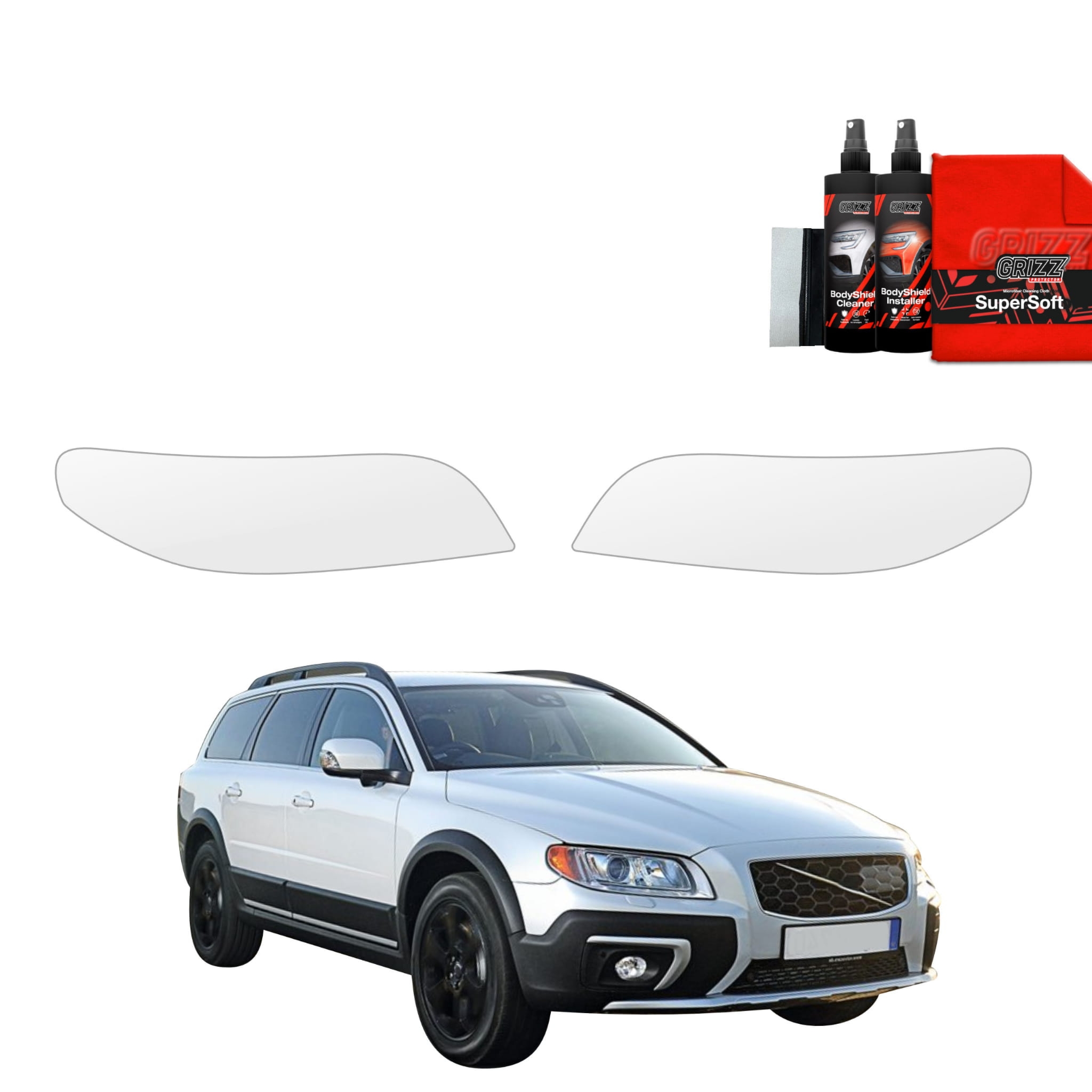 2w1 Folia ochronna na lampy Grizz Protector do Volvo XC70 3 Kombi 5D (2013-2016)