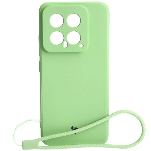 Image of Etui Bizon Case Silicone Sq do Xiaomi 14, jasnozielone