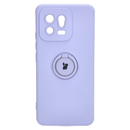 Image of Etui Bizon Case Silicone Ring Sq do Xiaomi 13, jasnofioletowe