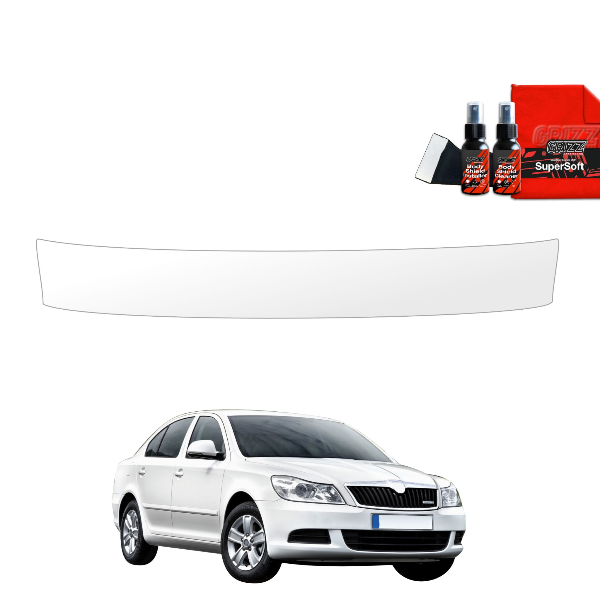 Folia ochronna na próg bagażnika Grizz Protector do Skoda Octavia 2 Sedan Facelifting (2008-2013)