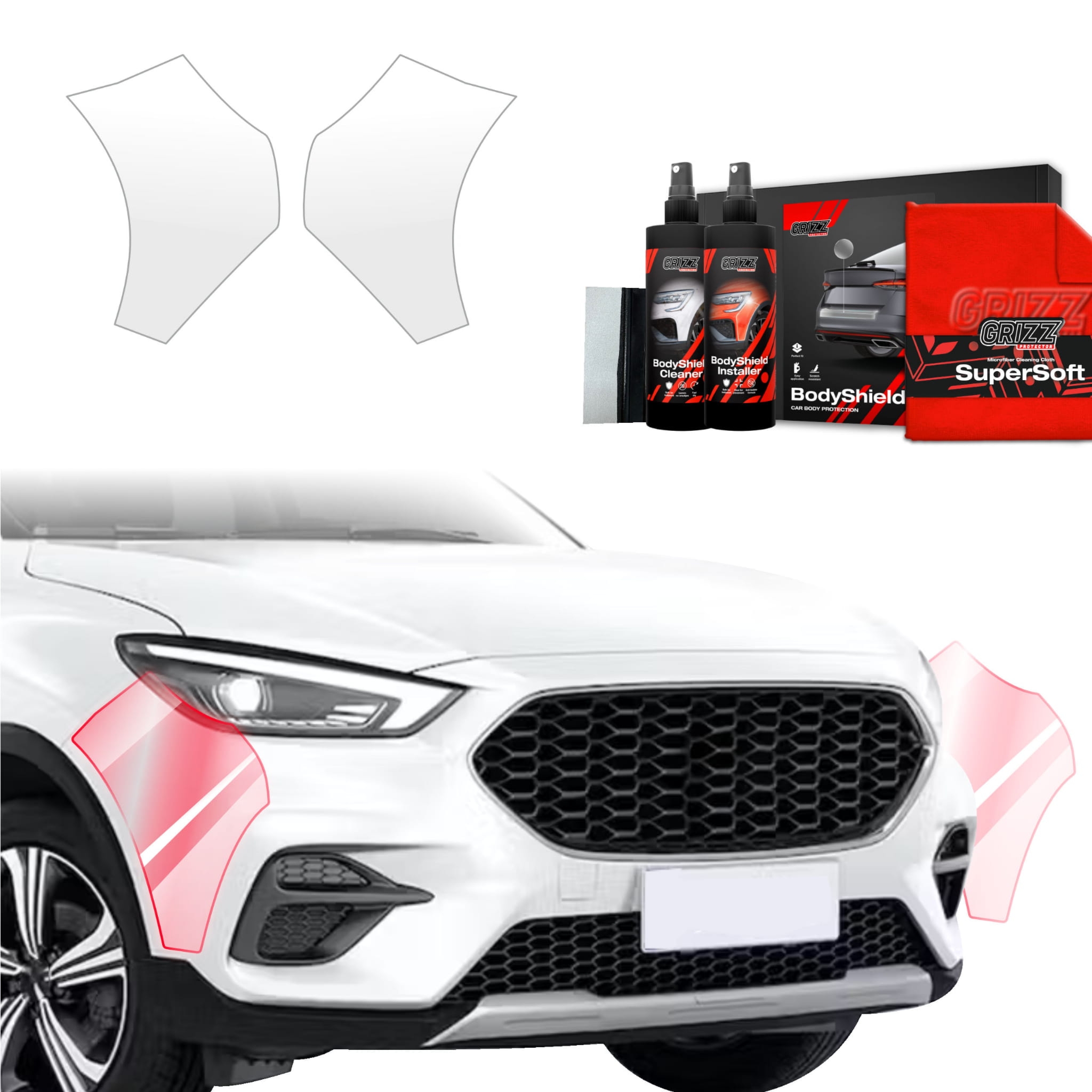 2w1 Folia ochronna na zderzak Grizz Protector do MG ZS Classic (2019-2025)