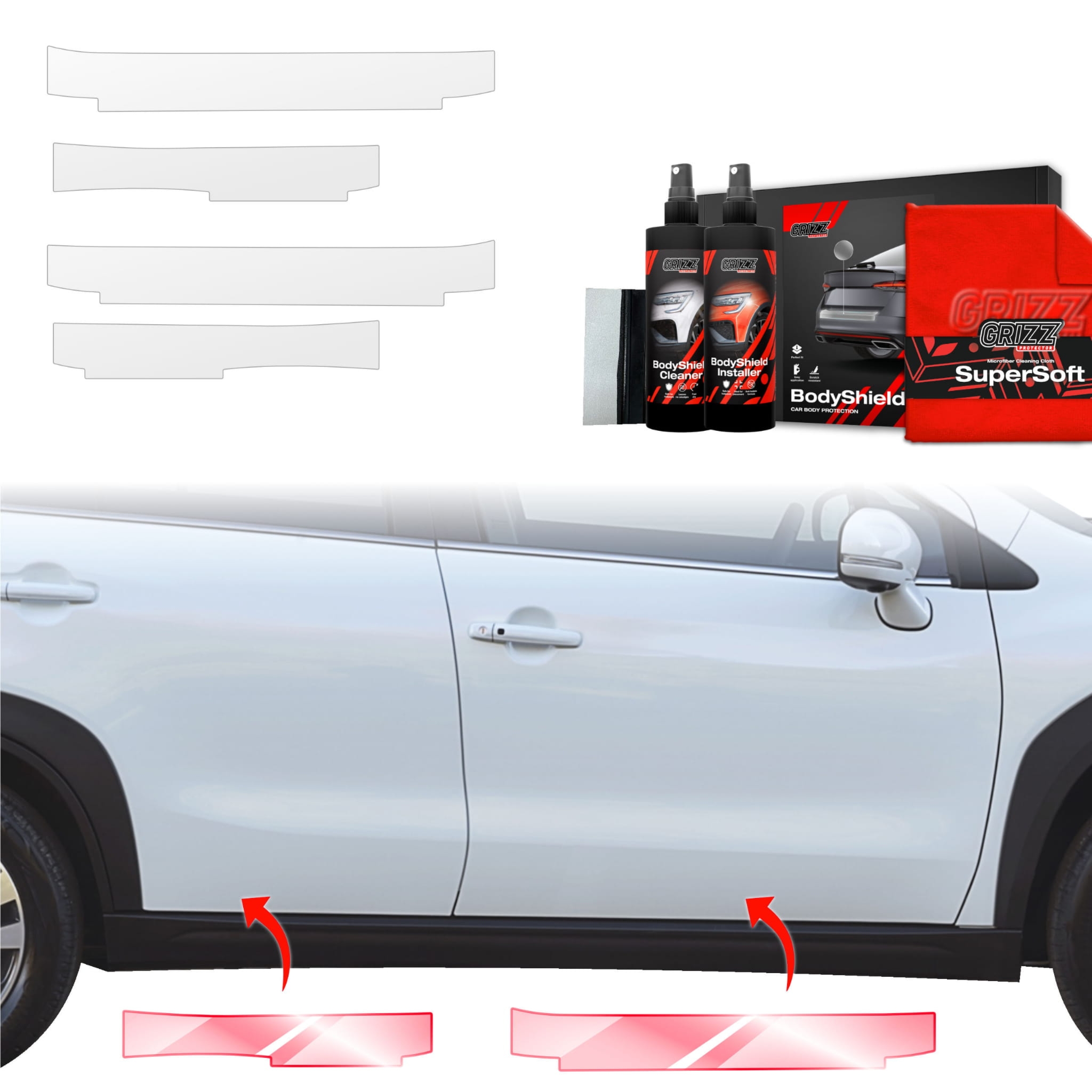 4w1 Folia ochronna Grizz Protector na progi do Suzuki S-Cross (2021-2026)