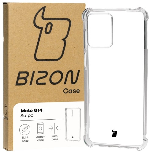 Image of Elastyczne etui Bizon Case Salpa do Motorola Moto G14, przezroczyste