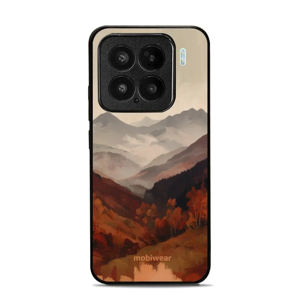 Etui ochronne do Xiaomi 15, Mobiwear Glossy Case, mglista dolina w górach