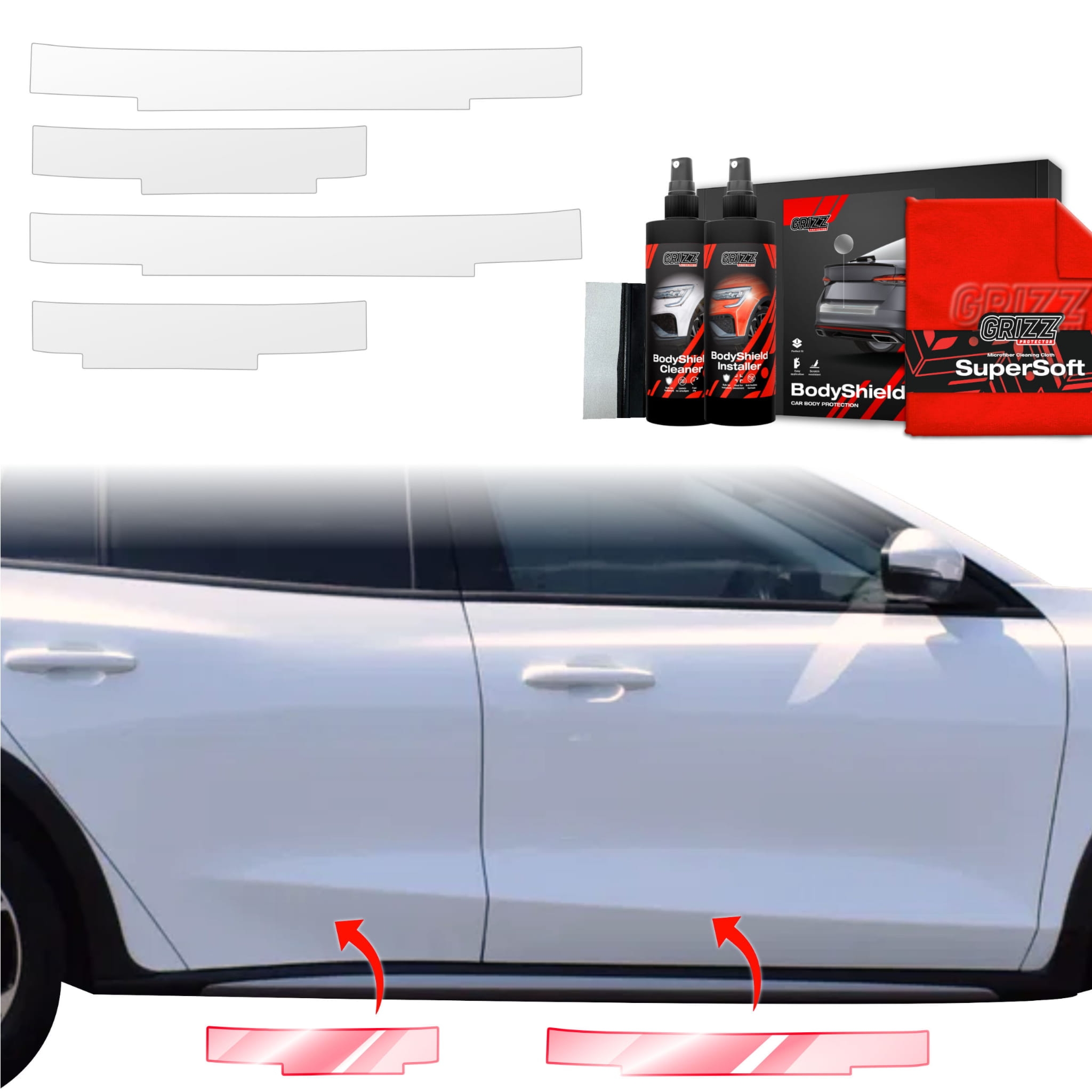 4w1 Folia ochronna na progi Grizz Protector do Ford Focus Active X Kombi Facelift (2021-2025)