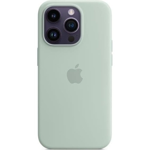 Image of Etui Apple Silicone Case MagSafe do iPhone 14 Pro Max, jasnozielone