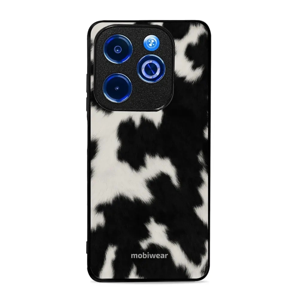 Etui ochronne do Infinix Smart 8, Mobiwear Glossy Case, krowie futerko