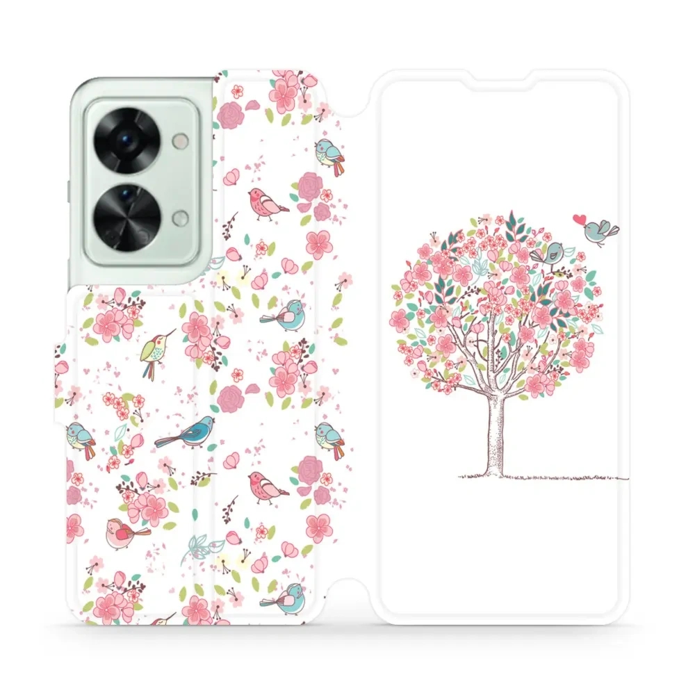 Etui z klapką do OnePlus Nord 2T, Mobiwear Book, różowy gaj
