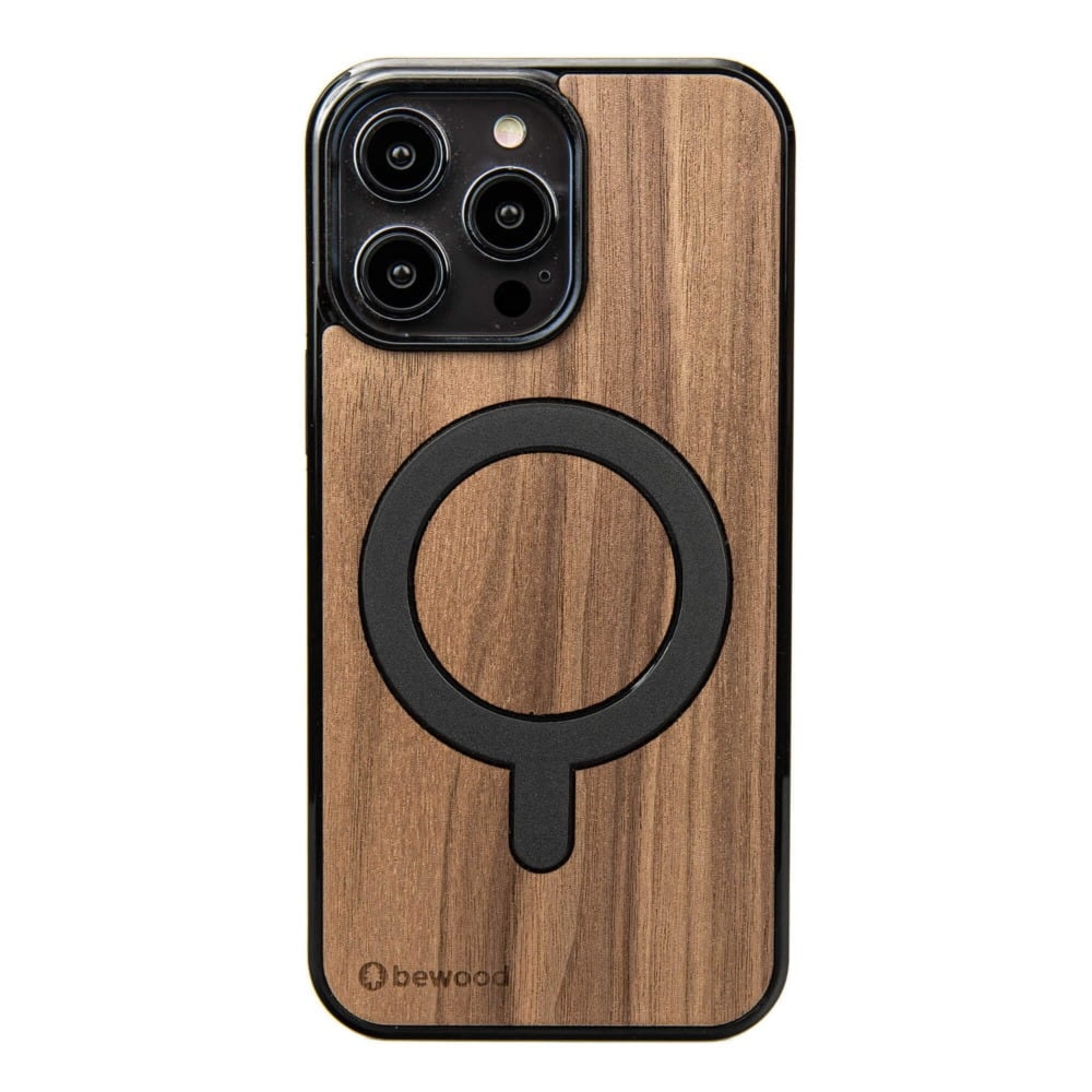Drewniane etui do iPhone 15 Pro Max, Bewood Orzech Amerykański MagSafe