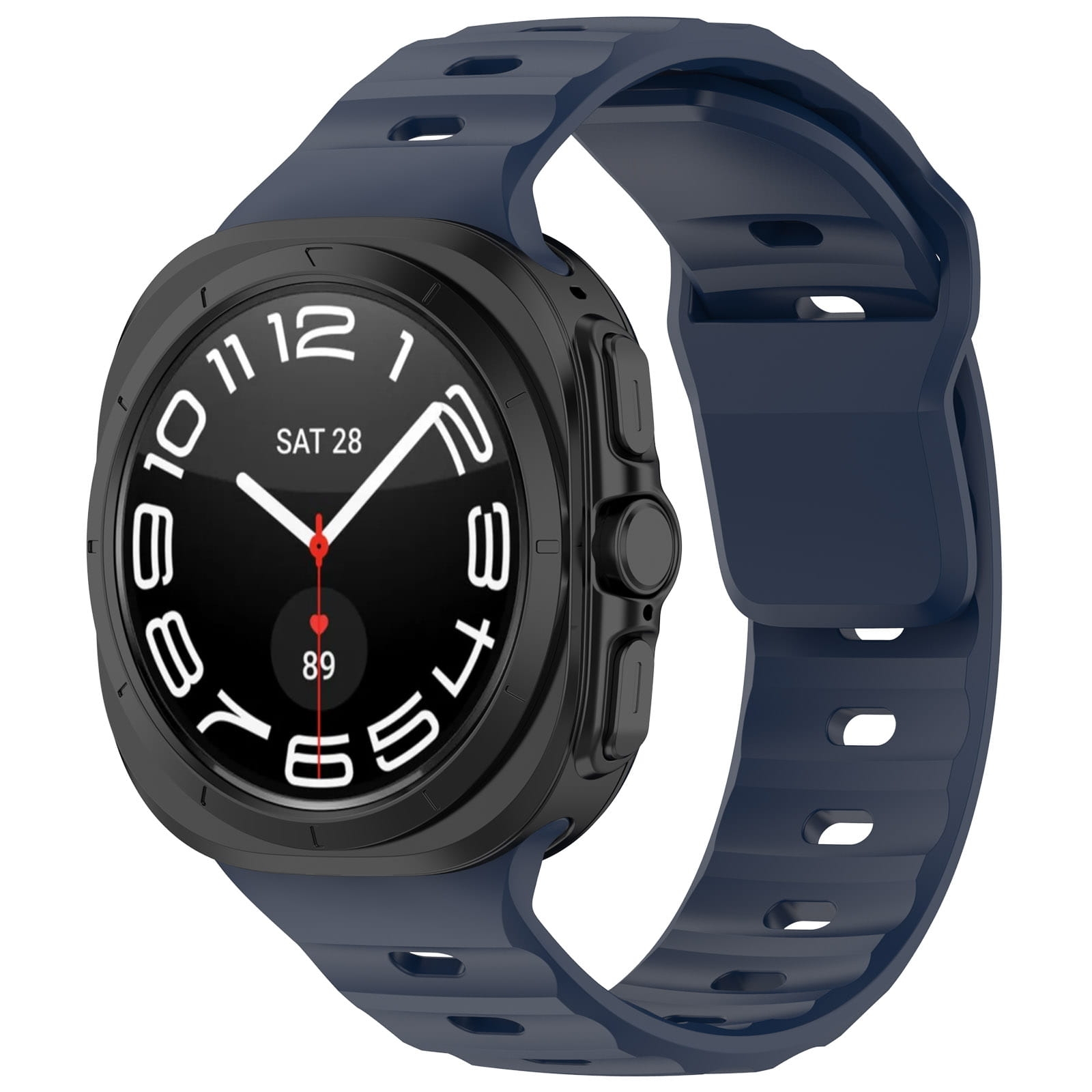 Image of Silikonowy pasek Bizon Strap Watch Silicone G do Galaxy Watch Ultra 47 mm, granatowy