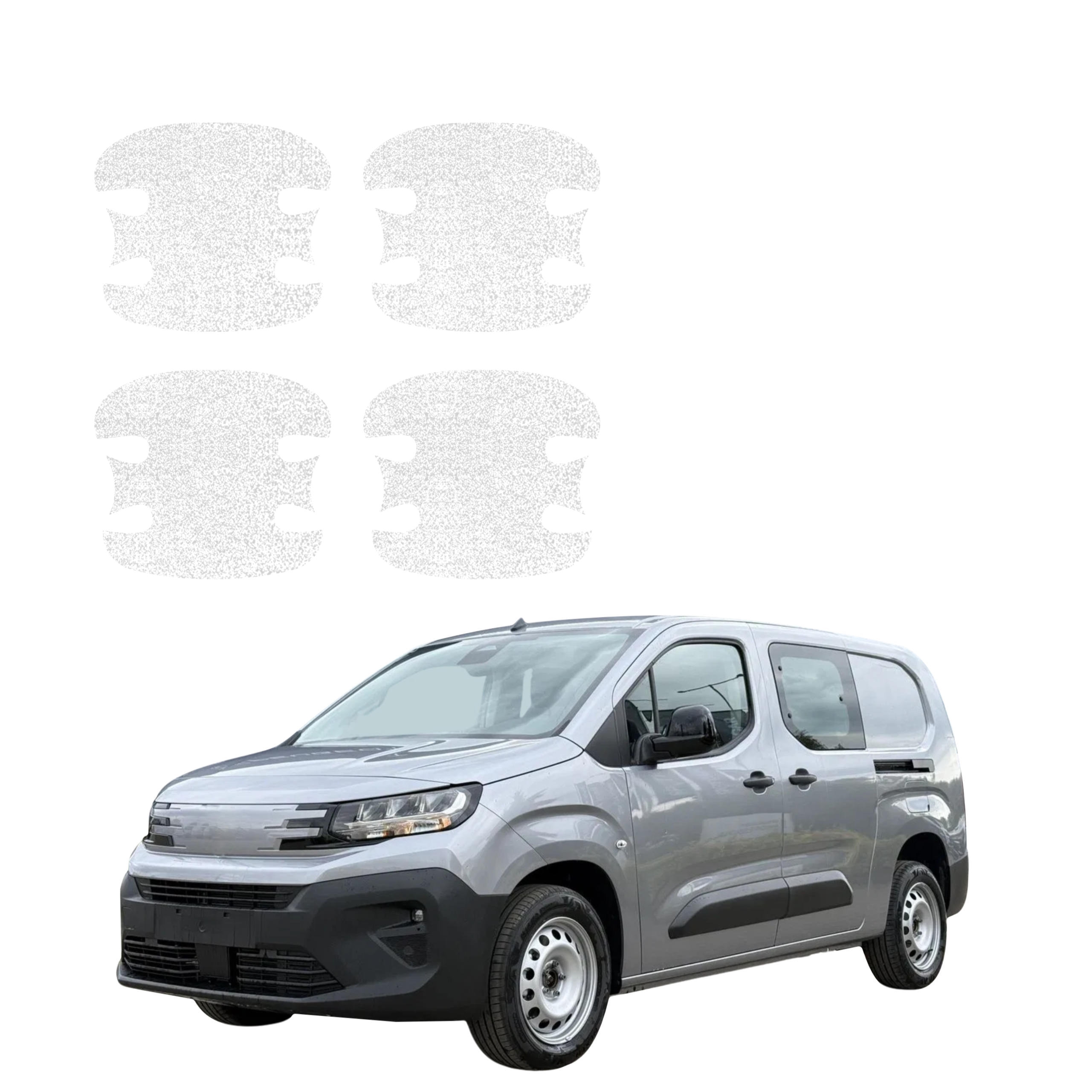 4w1 Biała powłoka techniczna Grizz Protector pod klamki Peugeot Partner (2018-2026)
