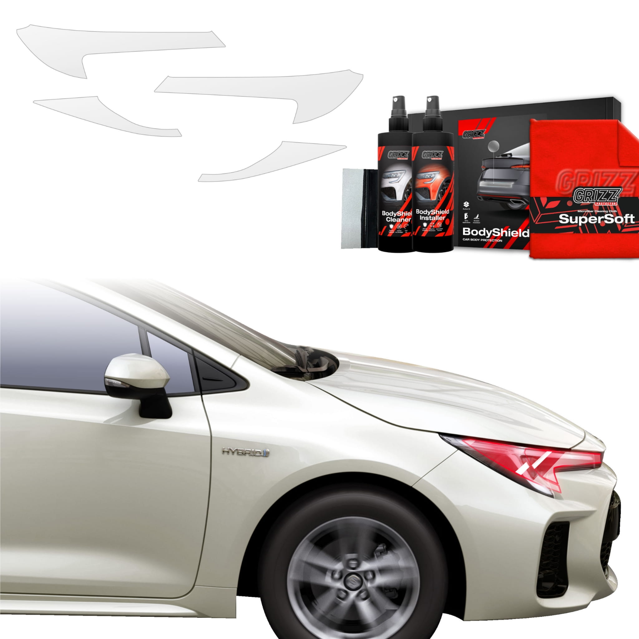 4w1 Folia ochronna Grizz Protector na lampy do Toyota Corolla Kombi Facelift (2022-2026)