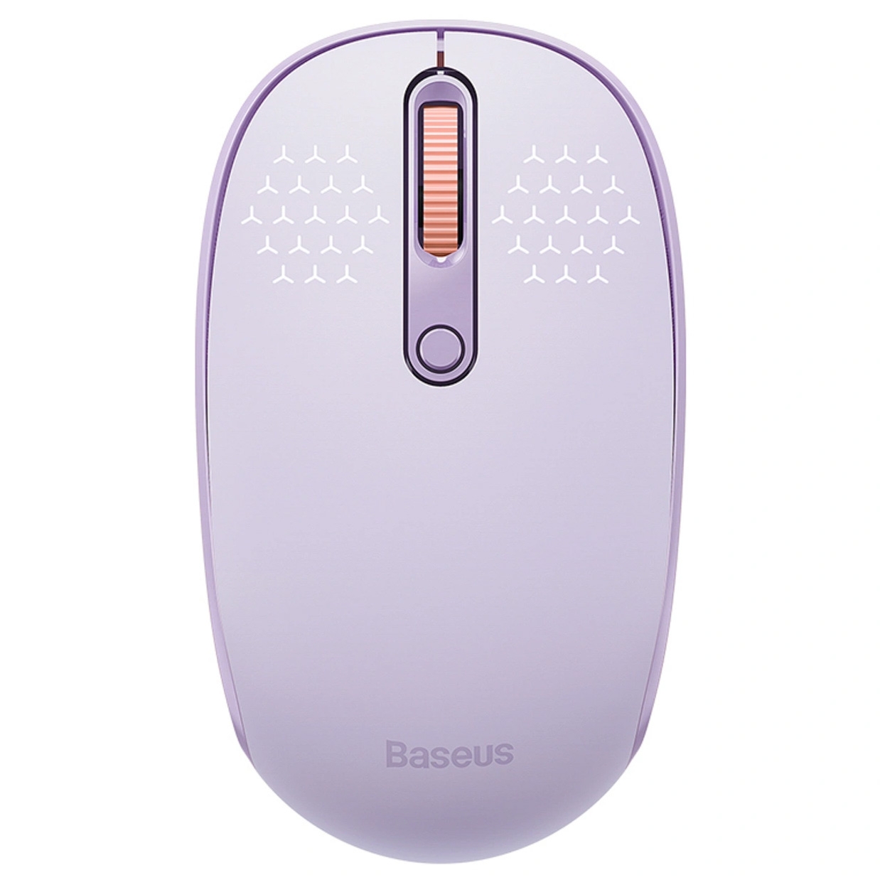 Ergonomiczna mysz bezprzewodowa, Baseus F01B Tri-Mode Wireless Mouse, Bluetooth 5.0 / 3.0, 2.4 GHz (USB) 1600 DPI, fioletowa