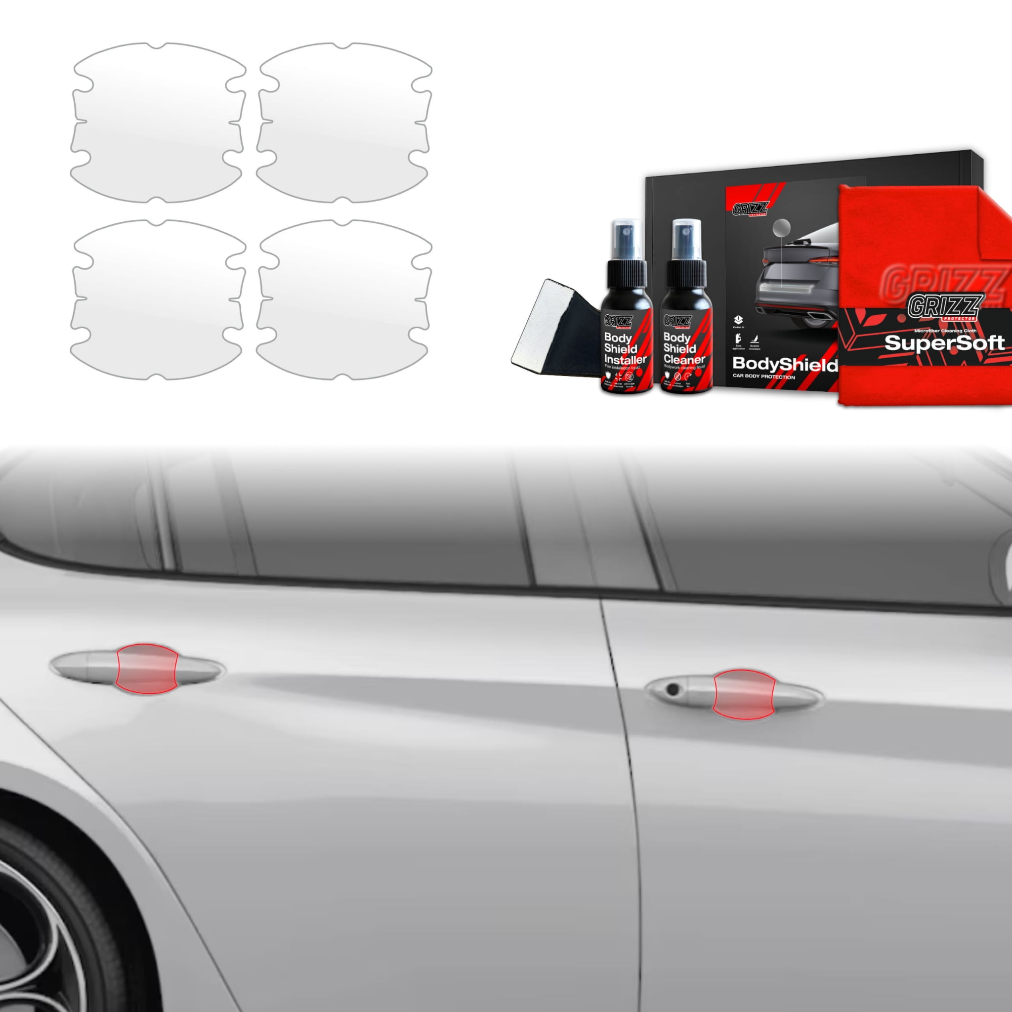 4w1 Folia ochronna Grizz Protector pod klamki do Alfa Romeo Giulia (2023-2026)