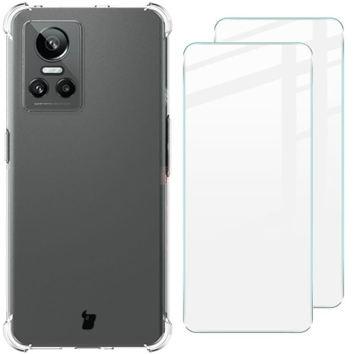 Image of Etui + 2x szkło Bizon Case Clear Pack do Realme GT Neo 3, przezroczyste