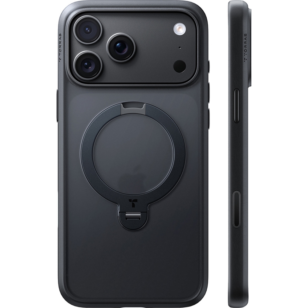 Etui Torras Ostand Q3 Spin do iPhone 18 Pro Max / 17 Pro Max do MagSafe, czarne