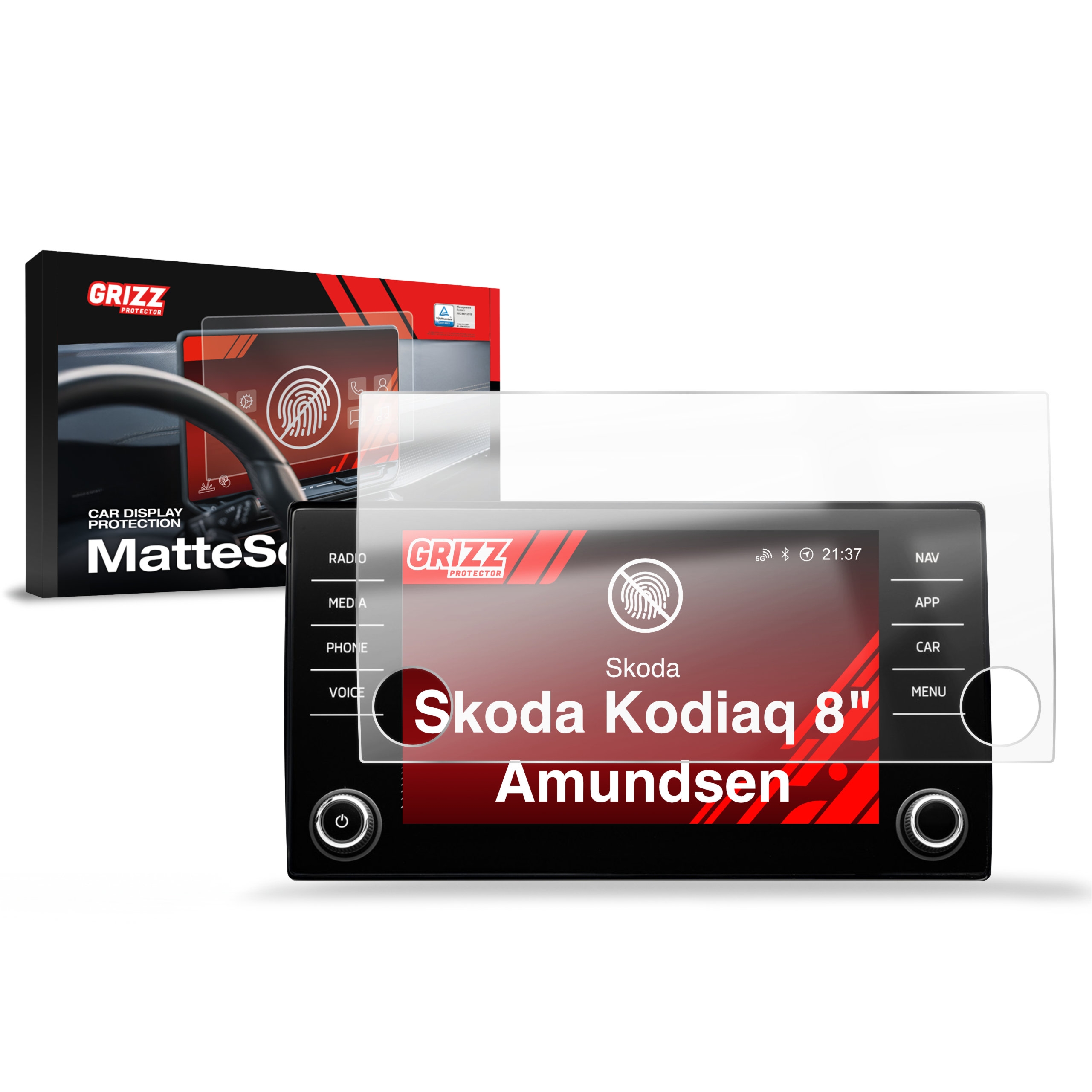 Folia antyodciskowa Grizz Protector do Skoda Kodiaq 8″ Amundsen (2016-2023)