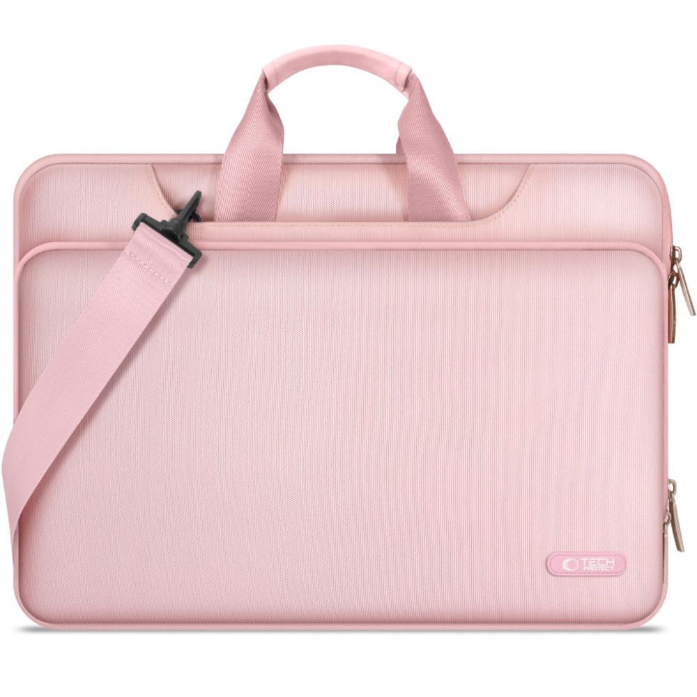 Torba na laptopa 15-16″ na ramię, Tech-Protect Pocket Bag, różowa