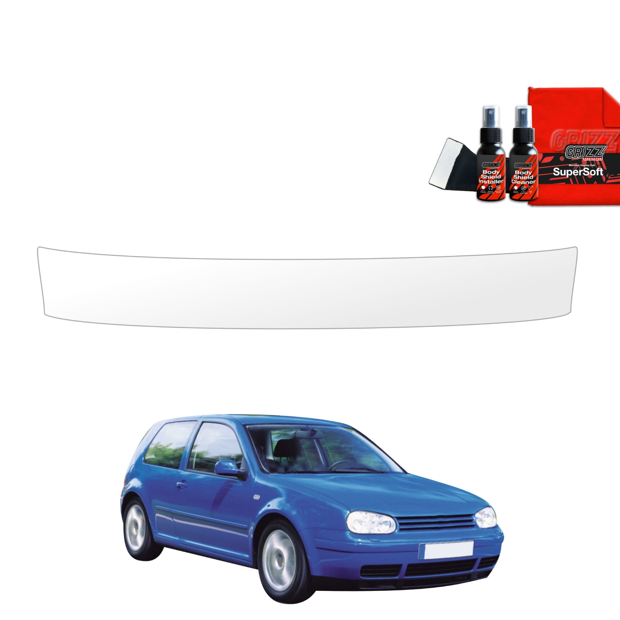 Folia ochronna na próg bagażnika Grizz Protector do Volkswagen Golf 4 Hatchback 3D (1997-2003)