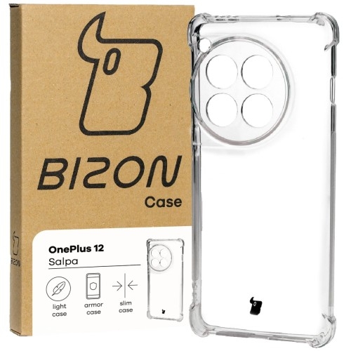 Image of Elastyczne etui Bizon Case Salpa do OnePlus 12, przezroczyste