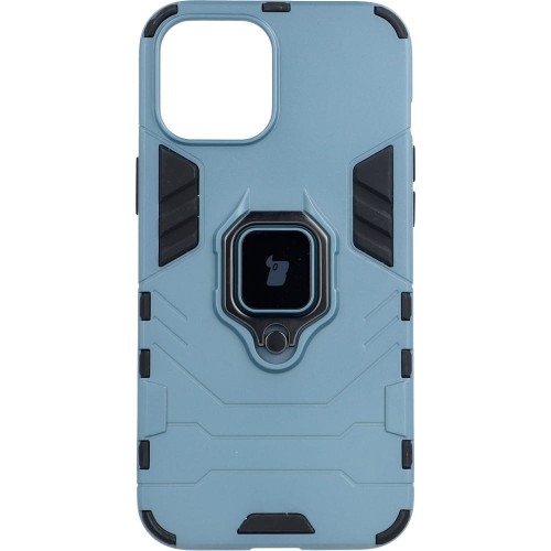 Image of Etui Bizon Case Armor Ring do iPhone 12 Pro Max, niebieskie