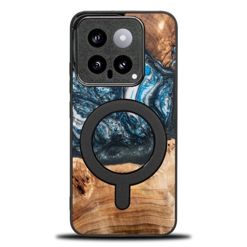 Image of Drewniane etui Bewood Unique Planets - Ziemia do MagSafe do Xiaomi 14 Pro