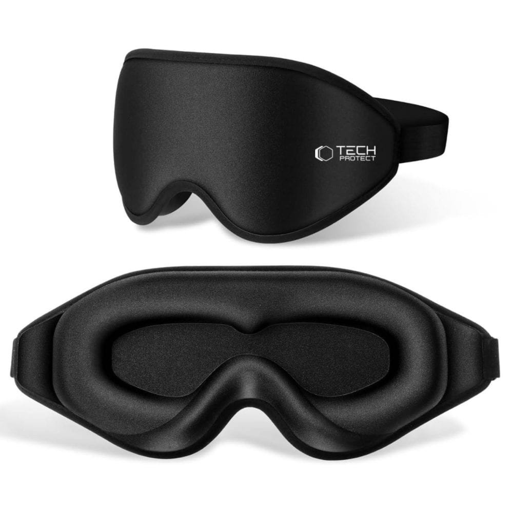 Maska na oczy bezuciskowa Tech-Protect  Eyeshade Sleep, czarna