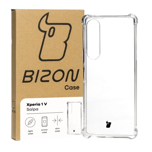 Image of Elastyczne etui Bizon Case Salpa do Sony Xperia 1 V, przezroczyste