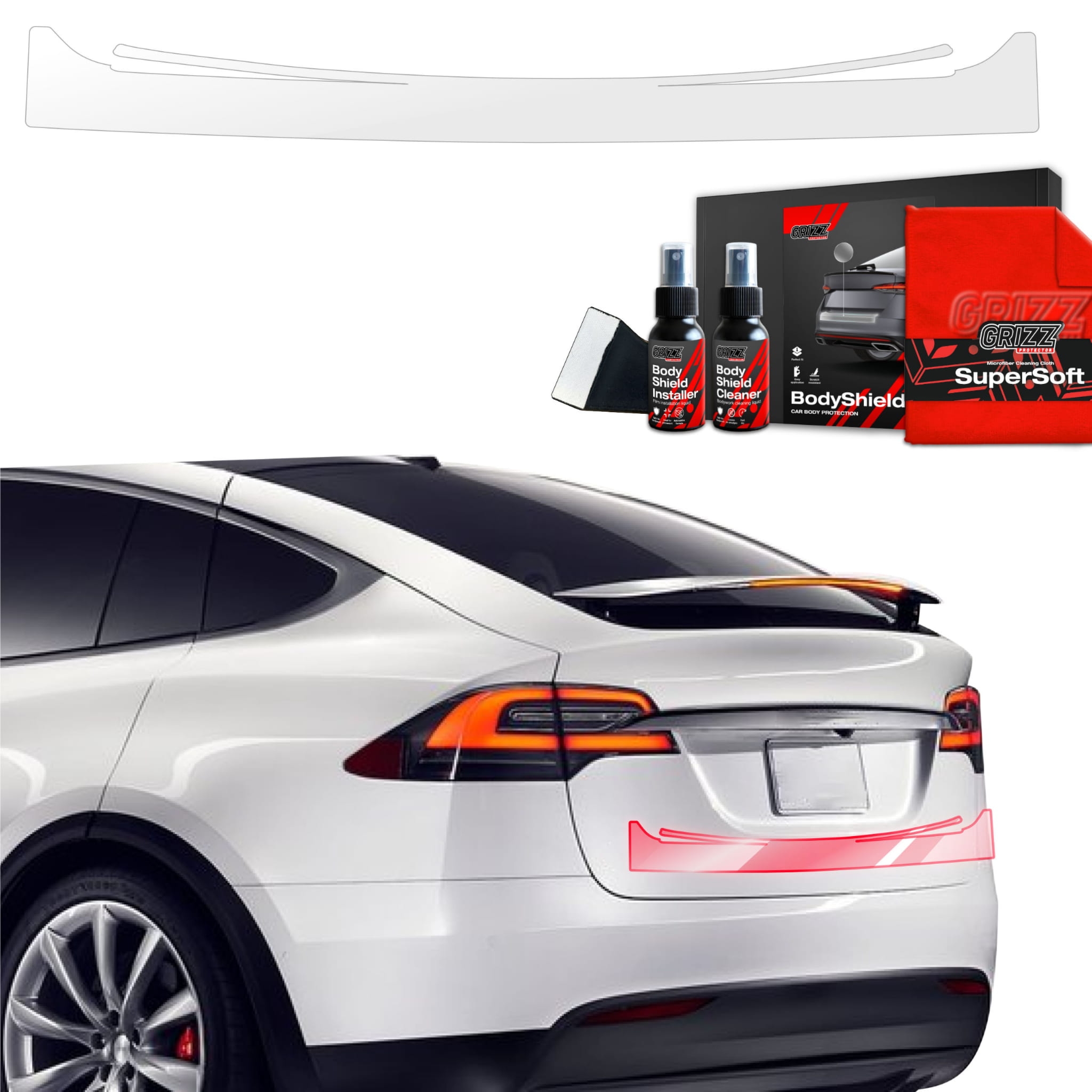 Folia ochronna Grizz Protector na próg bagażnika do Tesla Model X (2021-2026)