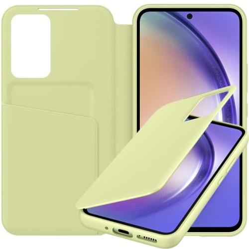 Image of Etui z klapką Samsung Smart View Wallet Case do Galaxy A34 5G, limonkowe