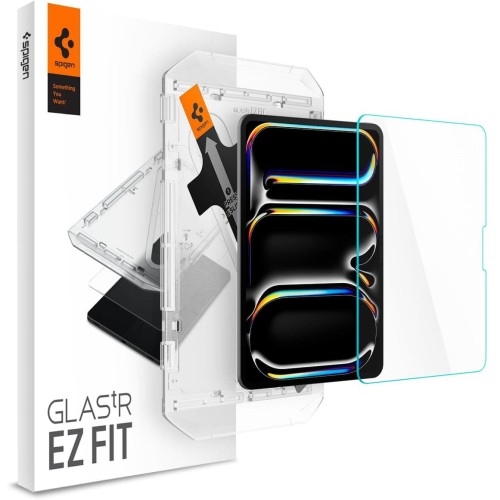 Image of Szkło do etui + Aplikator Spigen Glas.tr EZ Fit 1-Pack do iPad Pro 11" 5 gen. 2024