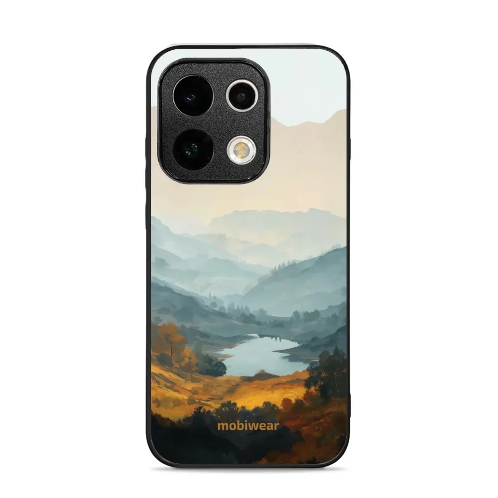 Etui ochronne do OPPO Reno16 Pro, Mobiwear Glossy Case, jezioro w dolinie