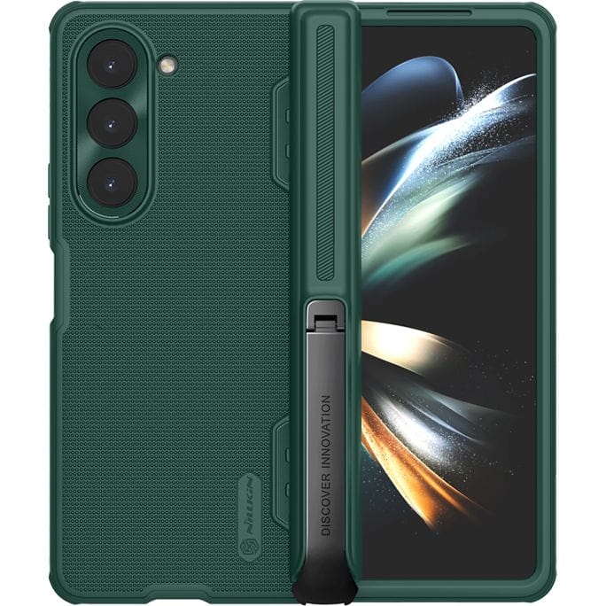 Image of OUTLET: Etui Nillkin Super Frosted Shield Fold do Galaxy Z Fold 5, ciemnozielone