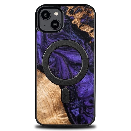 Image of Drewniane etui Bewood do iPhone 15 Plus, Violet MagSafe