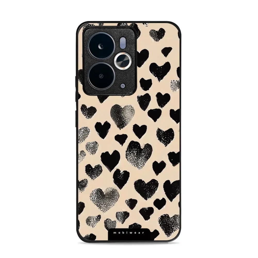 Etui ochronne do Realme 14T 5G, Mobiwear Glossy Case, beżowa miłość