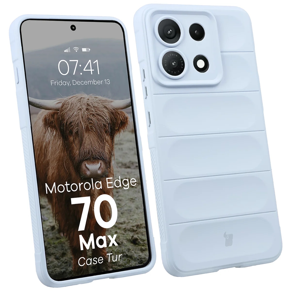 Pancerne etui Bizon Case Tur do Motorola Edge 70 Max, jasnoniebieskie