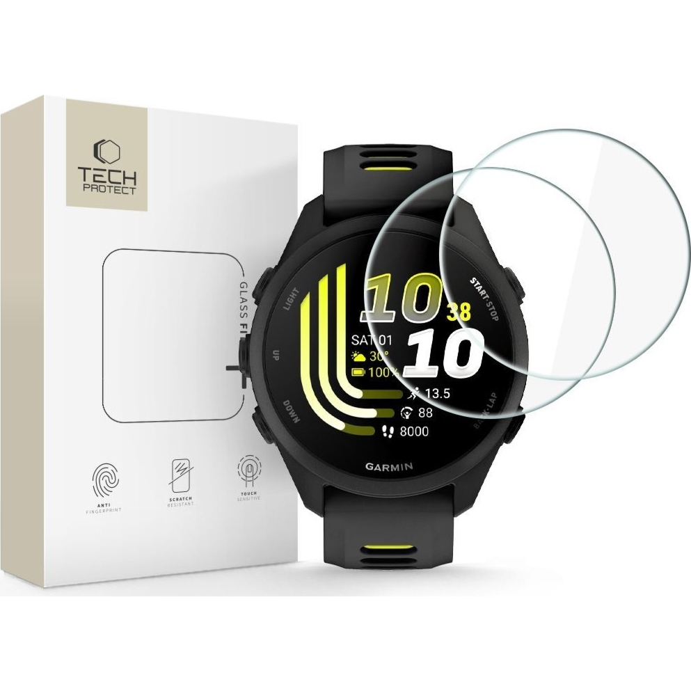 Szkło hartowane Tech-Protect Glass Fit+ do Garmin Forerunner 70 / 170, 2 sztuki