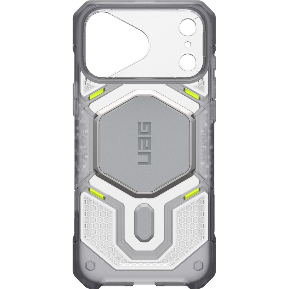 Etui pancerne UAG Monarch Pro do MagSafe do iPhone 18 Pro Max / 17 Pro Max, przezroczysto-szare