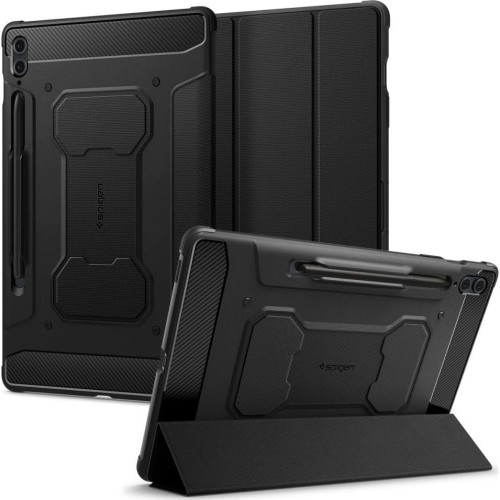 Image of Etui Spigen Rugged Armor Pro do Galaxy Tab S9 FE+ Plus, czarne
