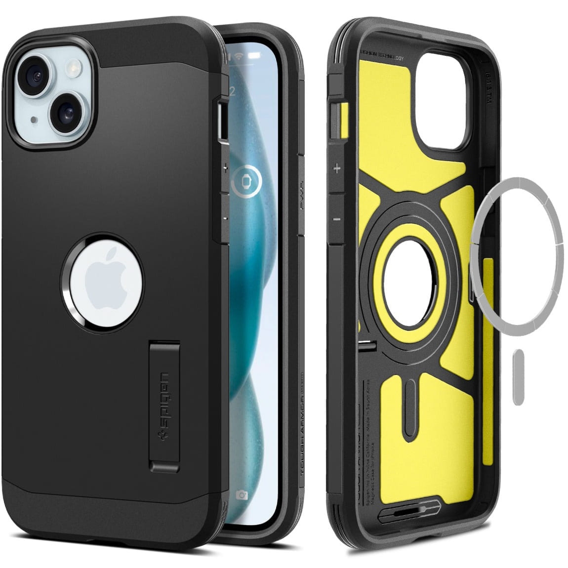 OUTLET: Etui Spigen Tough Armor Mag MagSafe do iPhone 15, czarne