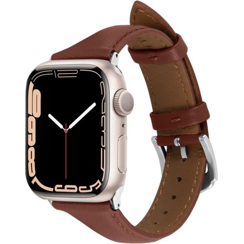 Image of Pasek Spigen Cyrill Kajuk do Apple Watch 42/41/40/38 mm, brązowy