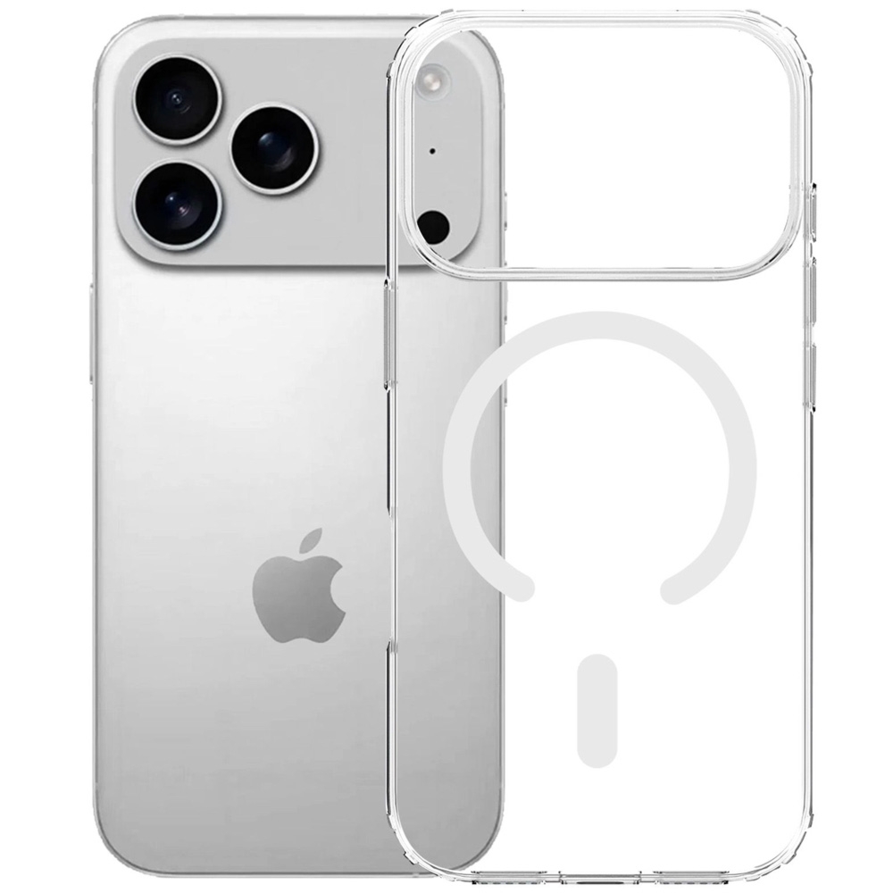 OUTLET: Etui 3mk Armor MagCase do MagSafe do iPhone 18 Pro / 17 Pro, przezroczysto-białe
