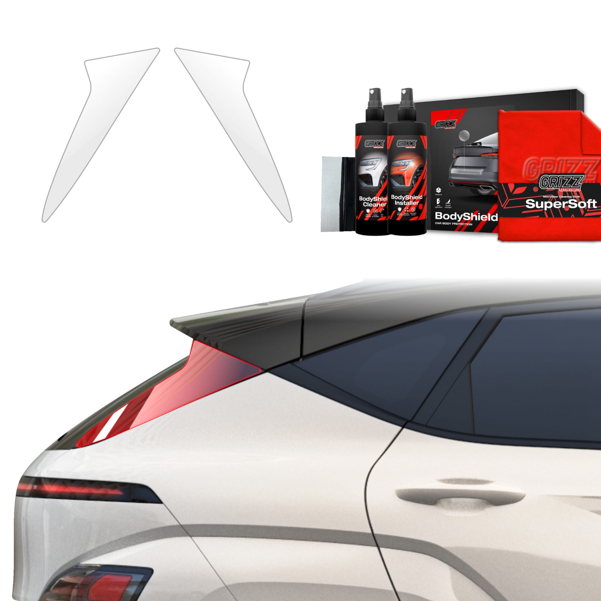 2w1 Folia ochronna Grizz Protector na słupki do Hyundai Kona N-Line (2023-2026)
