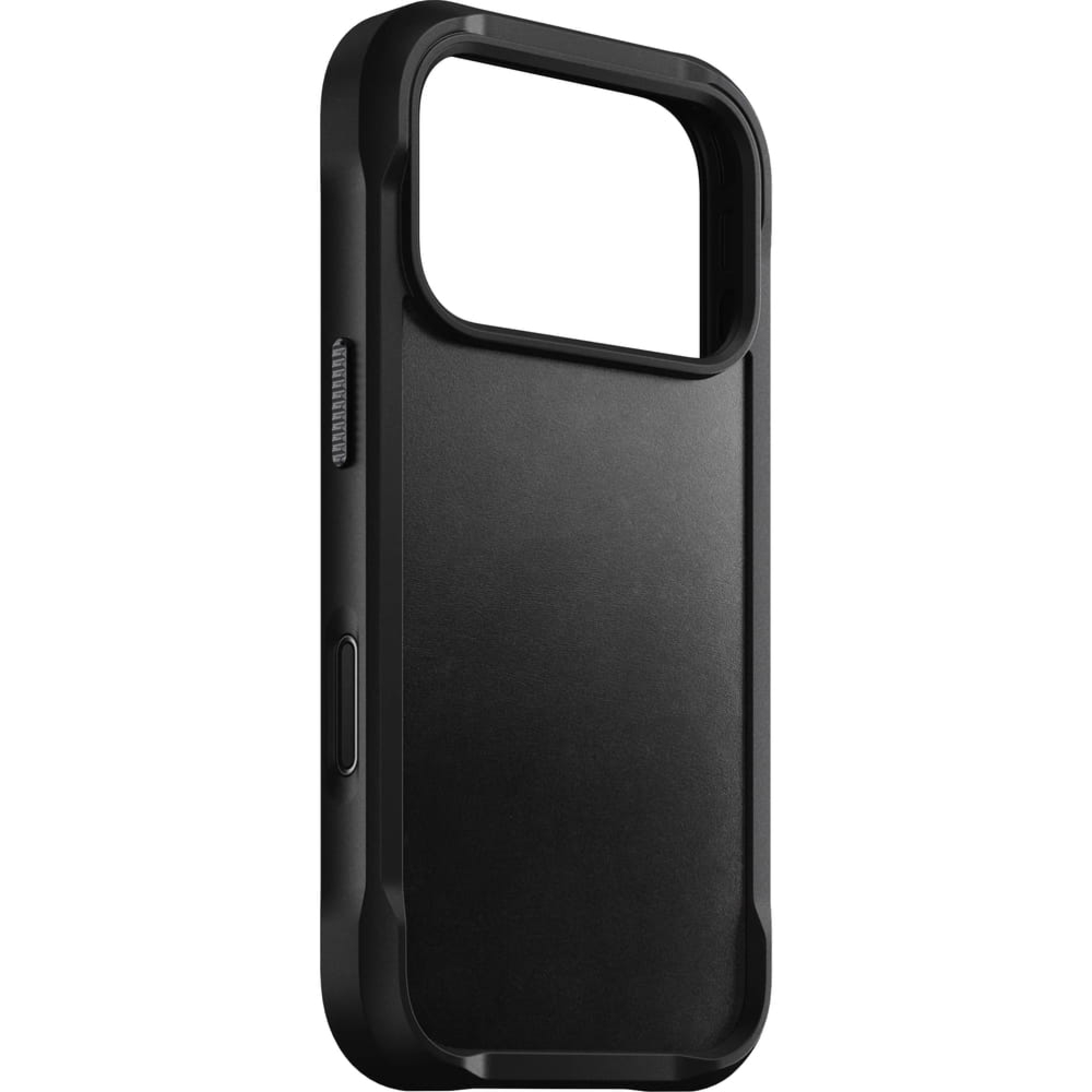 Etui ze skóry naturalnej Horween Nomad Rugged Leather MagSafe do iPhone 17 Pro, czarne