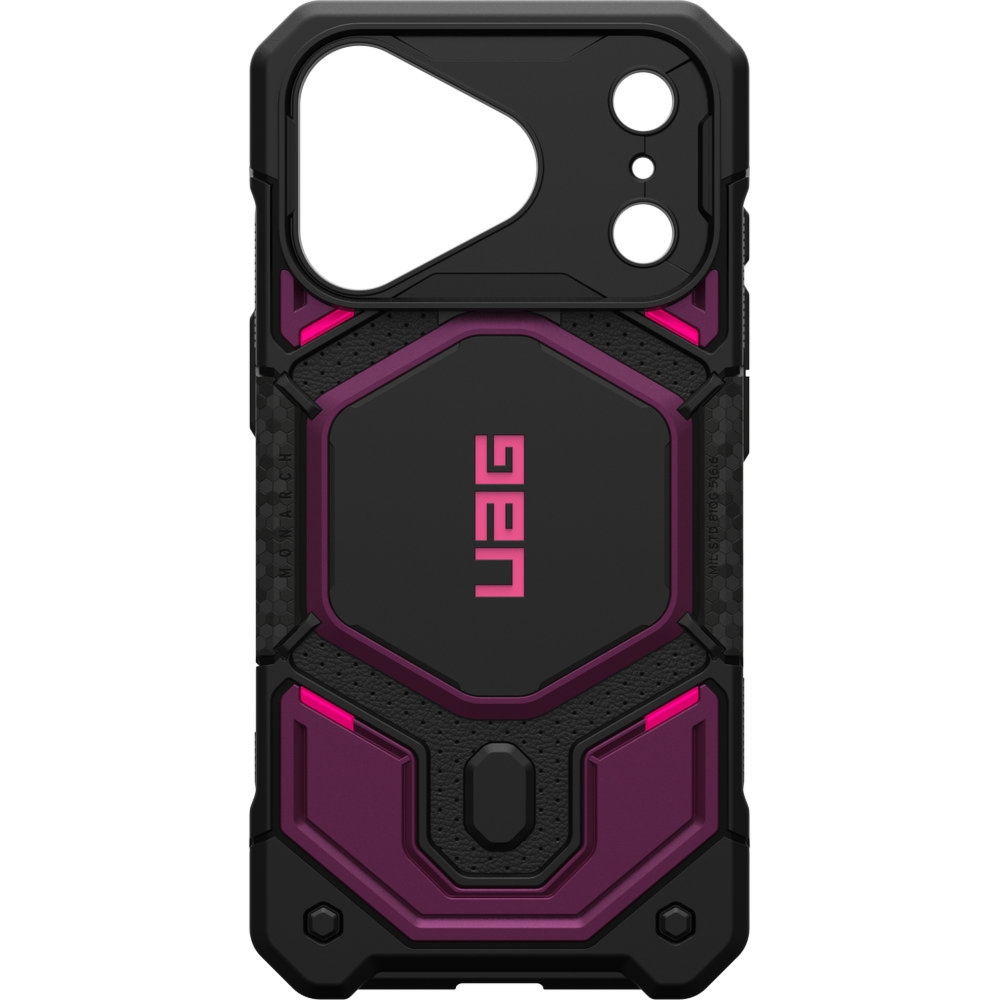 Etui pancerne UAG Monarch Pro do MagSafe do iPhone 18 Pro / 17 Pro, fioletowo-czarne