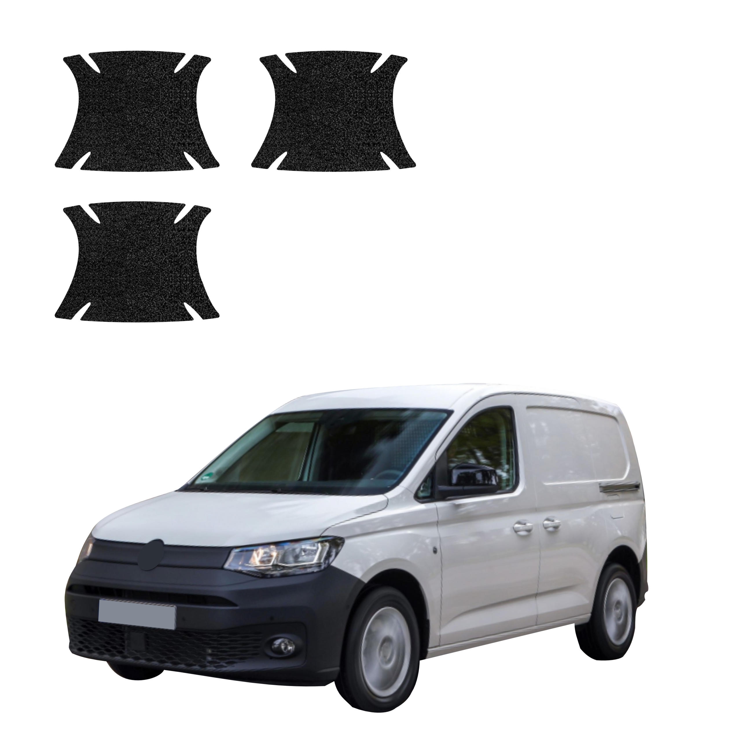 3w1 Czarna powłoka techniczna Grizz Protector pod klamki Volkswagen Caddy Cargo (2020-2026)