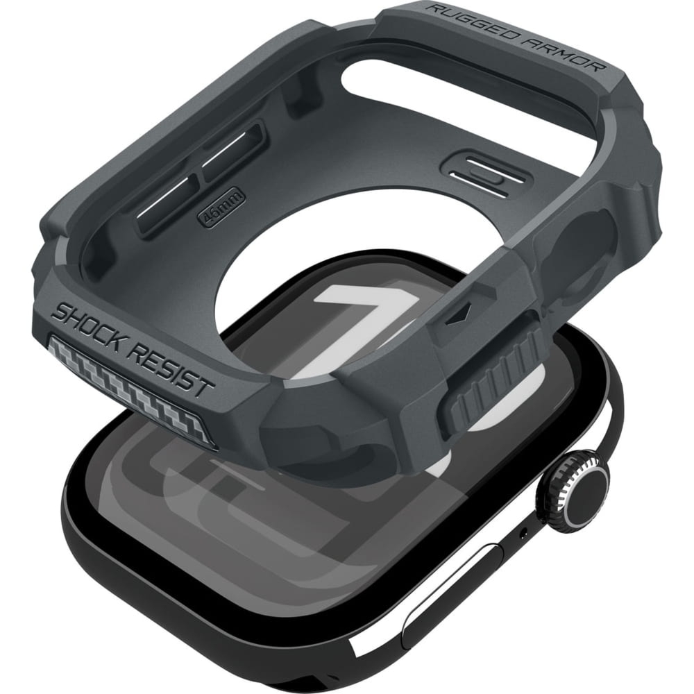 Etui Spigen Rugged Armor 2 do Apple Watch 11 / 10 (46 mm), szare